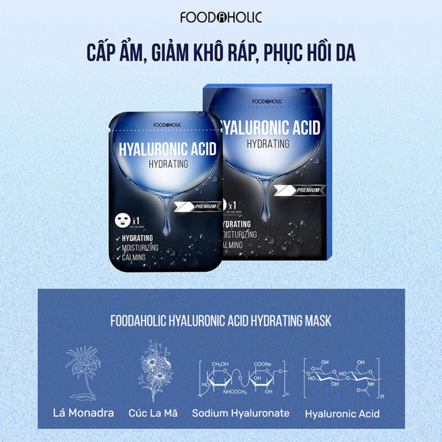 Mặt Nạ Foodaholic Premium 23ml Loại: Hyaluronic Acid