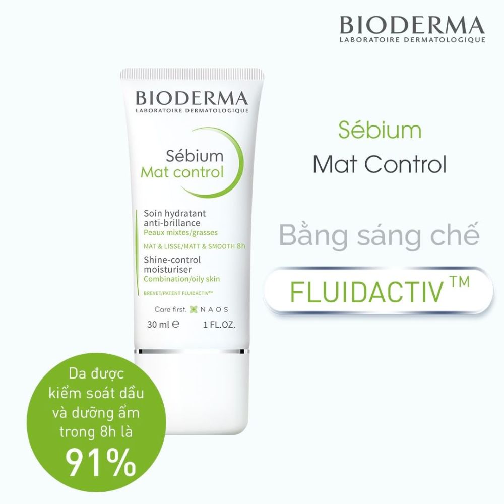 Sebium Mat Control Kiểm soát dầu và dưỡng ẩm da đến 91%