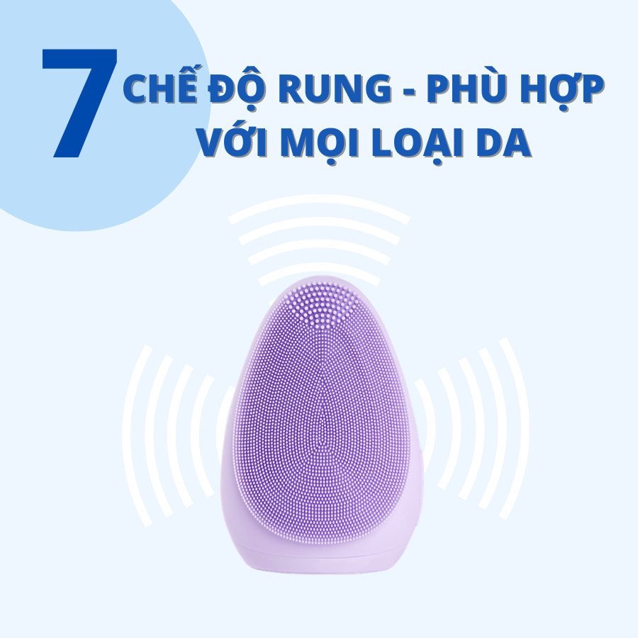 Máy rửa mặt Emmié có 7 chế độ rung