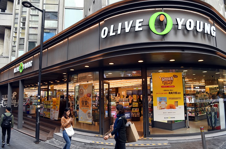 Cửa hàng Olive Young tại Hàn Quốc