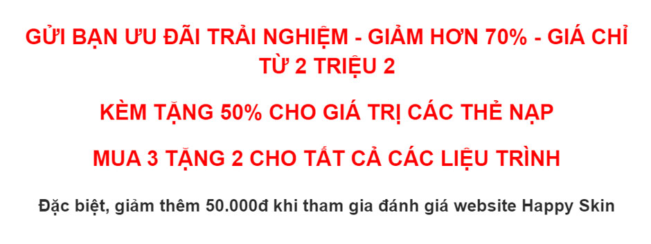 Dịch vụ giảm thâm nám giá rẻ Hồ Chí Minh